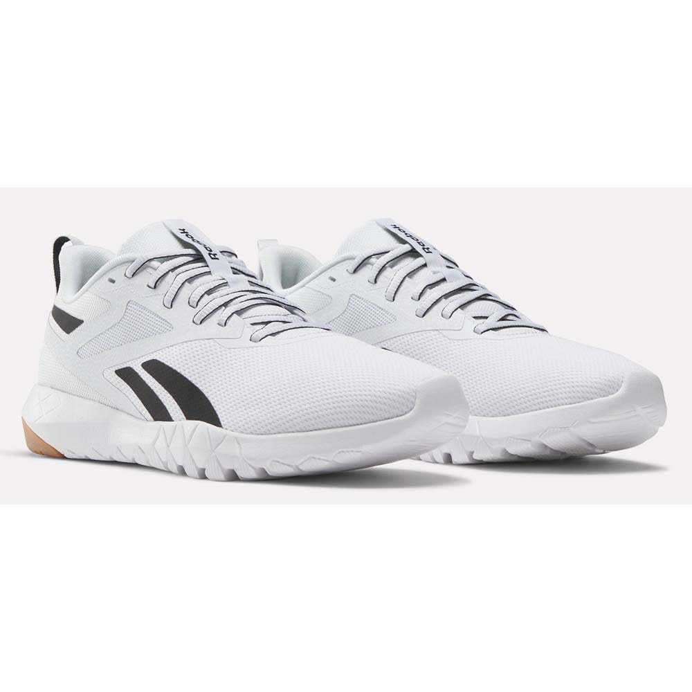 Reebok Flexagon Force 4, Men's Trainers, Chalk Cblack Spogre, 40.5 EU