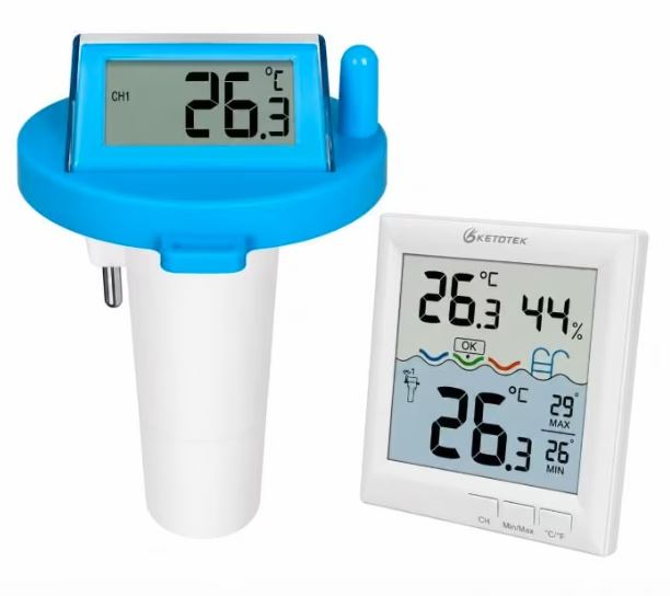 Ketotek Wireless Pool Thermometer – Digitales Schwimmbad- & Pool