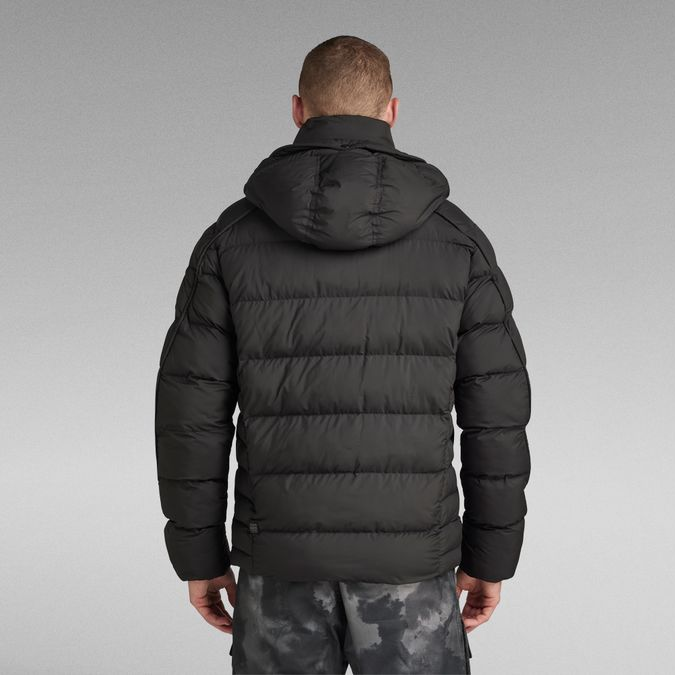 G-Star RAW G- Whistler Padded Hooded Jacket Dark Black - XXL