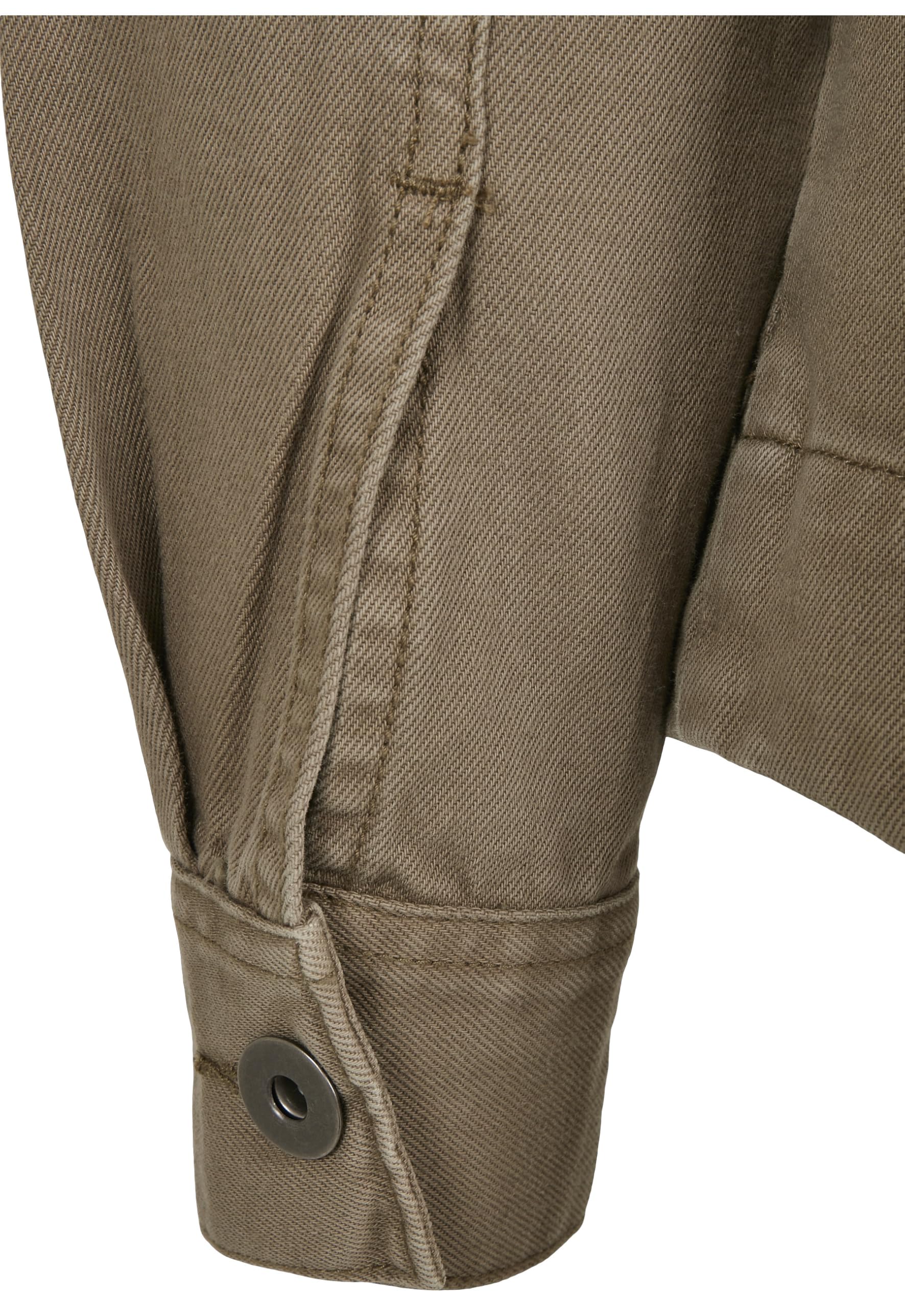 Urban Classics Damen Oversized Shirt Jacket – Khaki, 100 % Baumwolle Größe: M