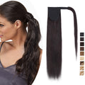 SEGO Real Hair Ponytail Extension Heat Resistant 40.6cm 80g – Light Blonde #613-1