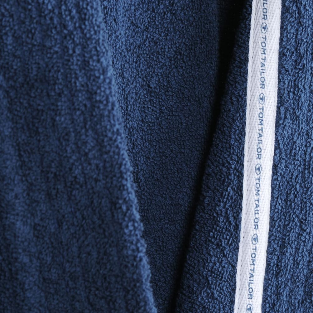 Herding Tom Tailor Kimono Bathrobe Size S 100% Cotton Navy Blue