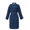 Herding Tom Tailor Kimono Bathrobe Size S 100% Cotton Navy Blue