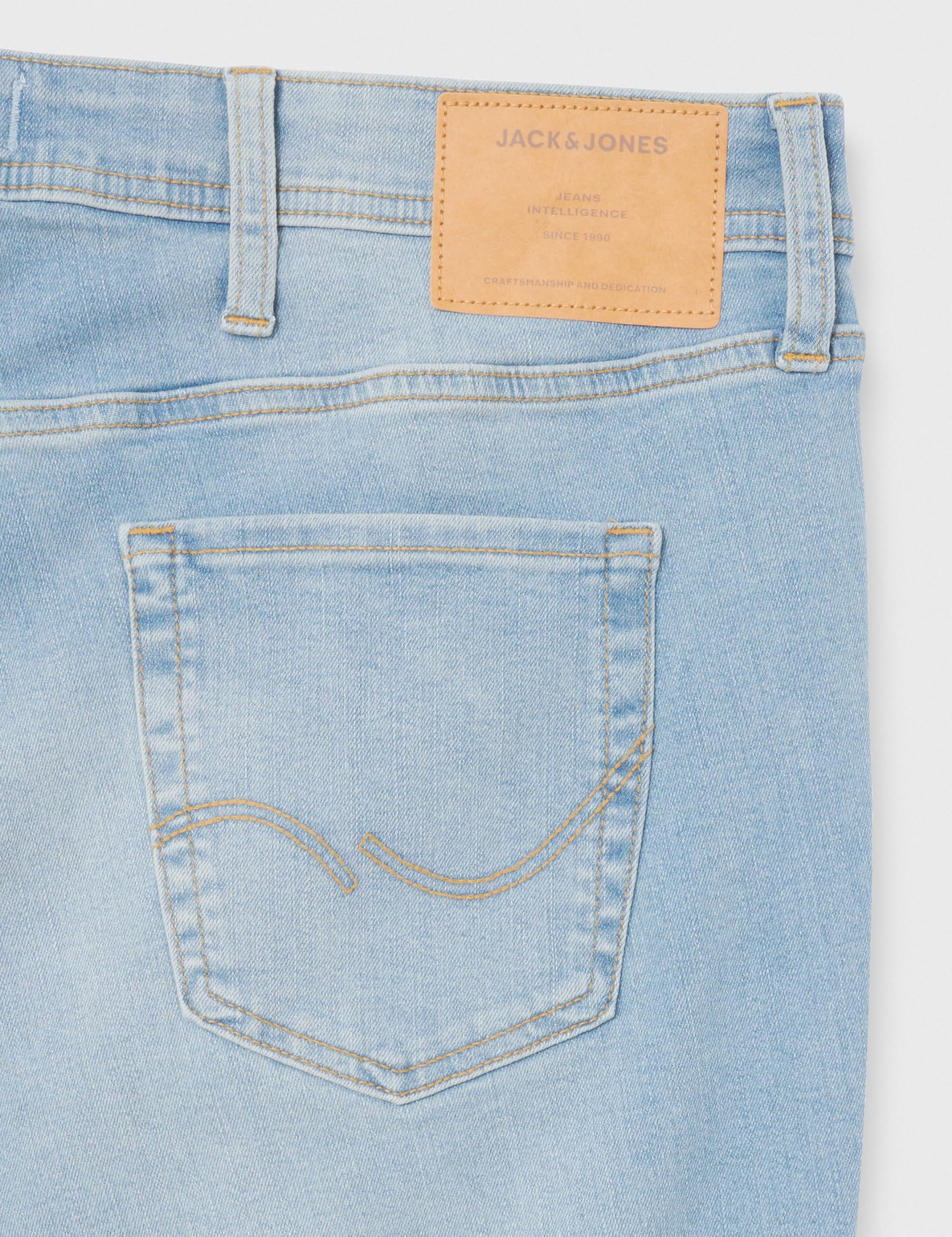 JACK & JONES PLUS Herren Jeans – Slim Fit, Blau, Stretch