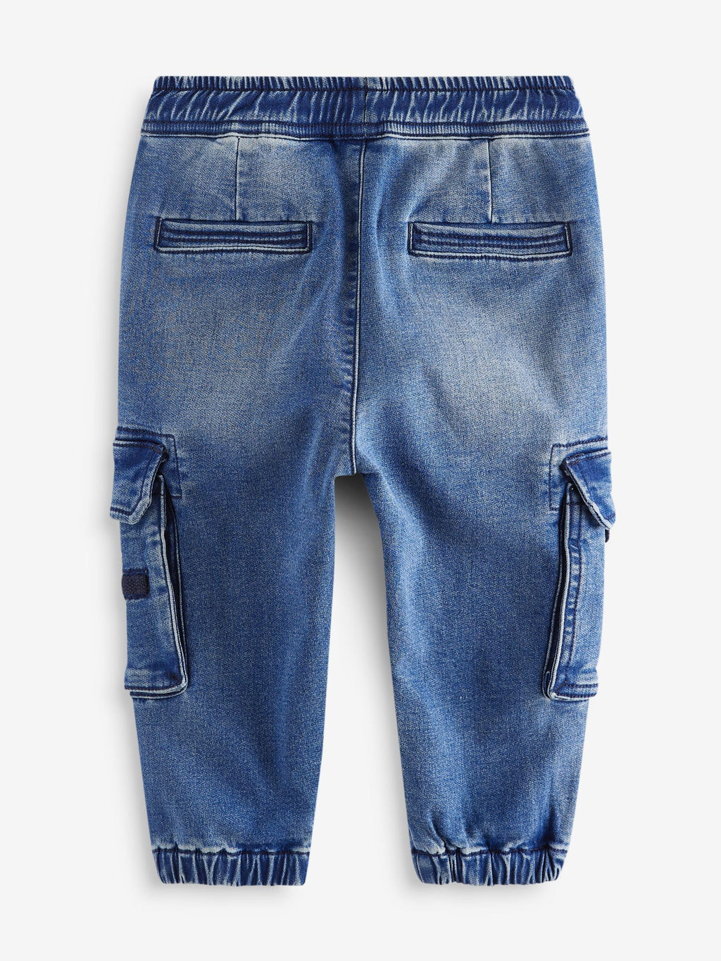 NEXT Boys Cargo Jeans Comfortable Stretch Medium Blue – 2-3 Years