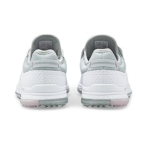 PUMA Women's Proadapt Alphacat WMNS Golf Shoes, Puma White PUMA Silver Pink Lady