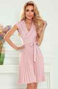Numoco WENDY Plissee Kleid Puderrosa Gr. XL Neu mit Etikett Elegantes Cocktailkleid