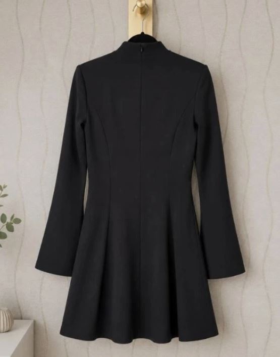 Elegantes Damen Mini-Kleid Schwarz Gr. 40 – NEU mit Etikett