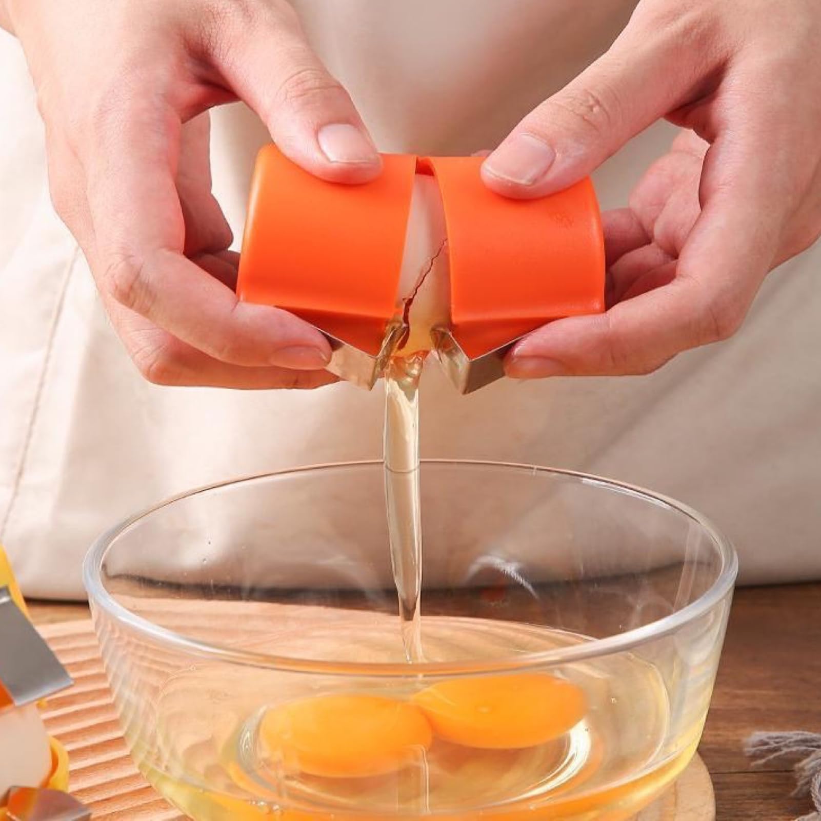 Egg Opener 3-Piece Hard-Boiled Egg Peeler & Cracker – Orange, Pink, Yellow
