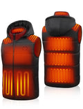Men's Heated Vest 15-Zone Lightweight Breathable for Outdoor Sports – Black M