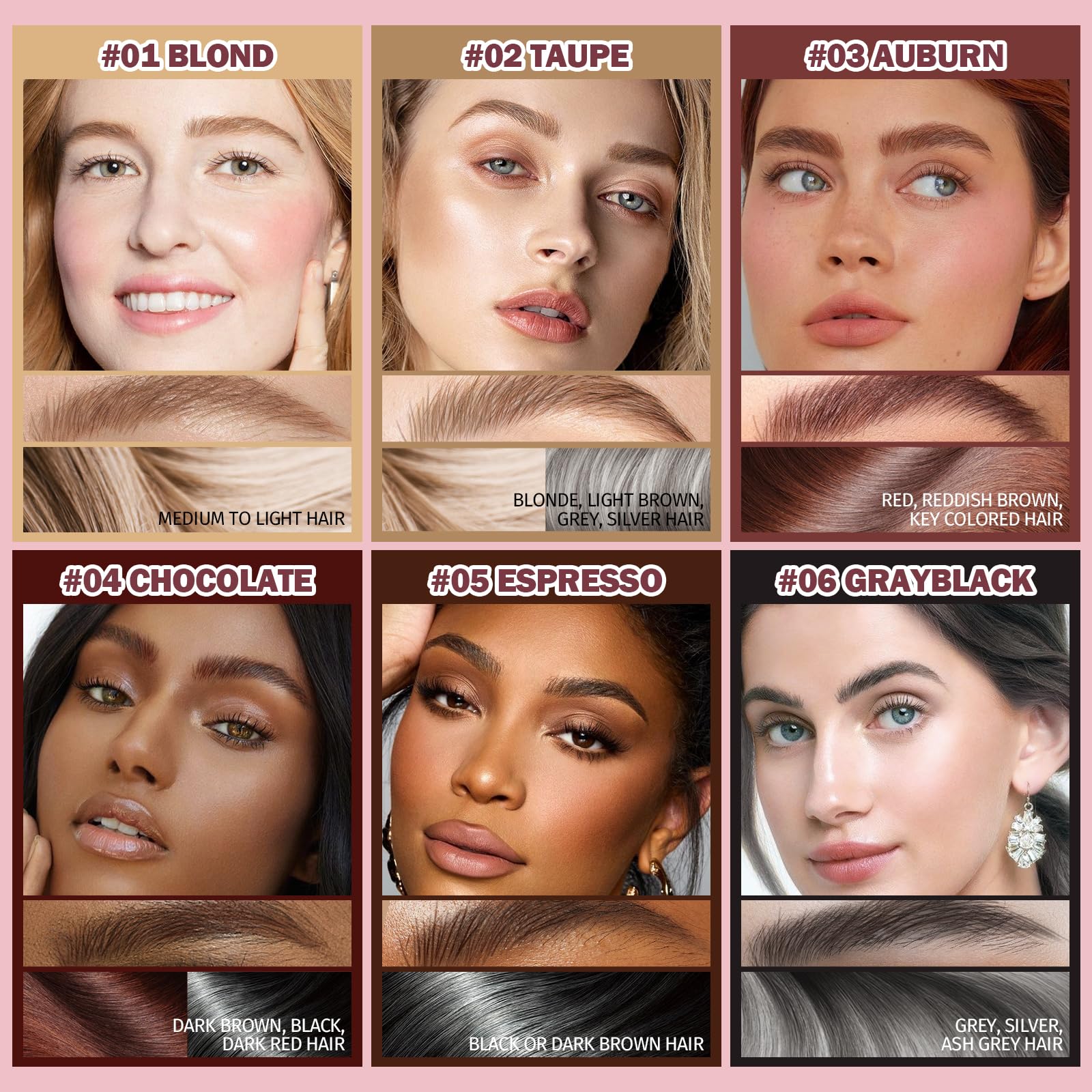 Eyebrow Pencil Microblading Hair-stroke Long-lasting with Angled Brush – Shade 05