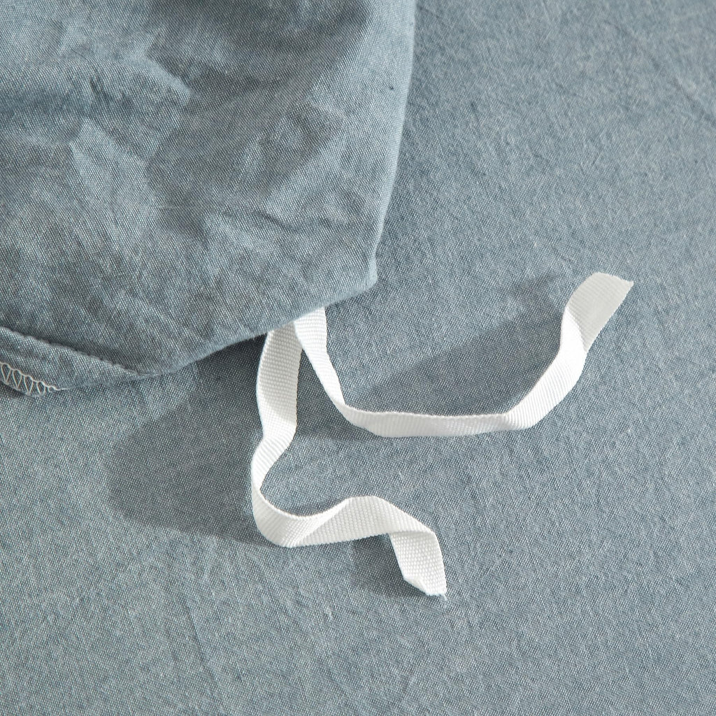 Half Linen Duvet Cover Set 220x240cm Cotton-Linen Blend Breathable Soft with 65x65