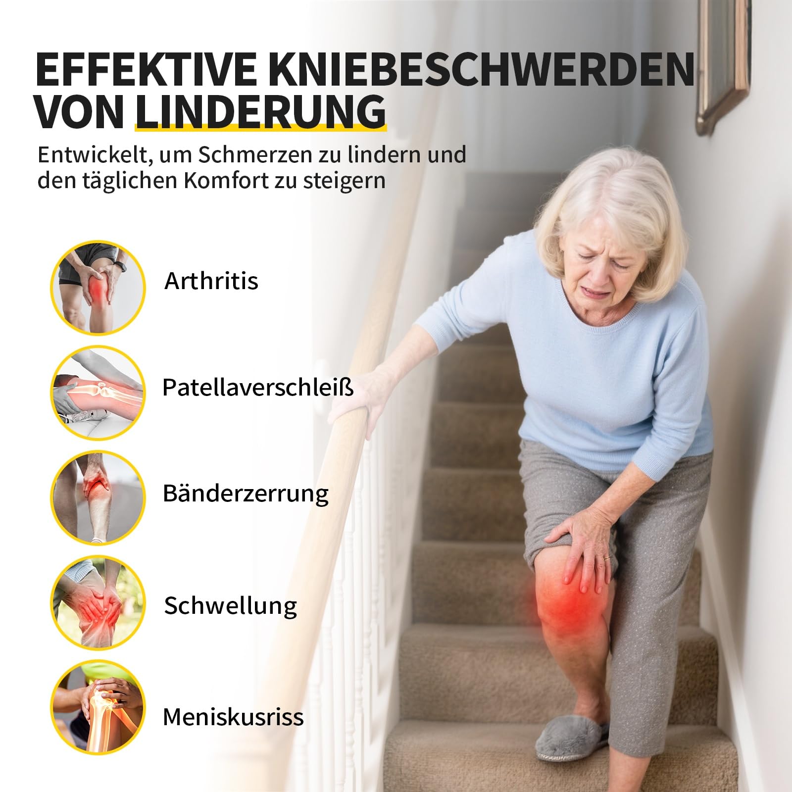 Compression Knee Braces Pair Breathable Non-Slip Support – Unisex