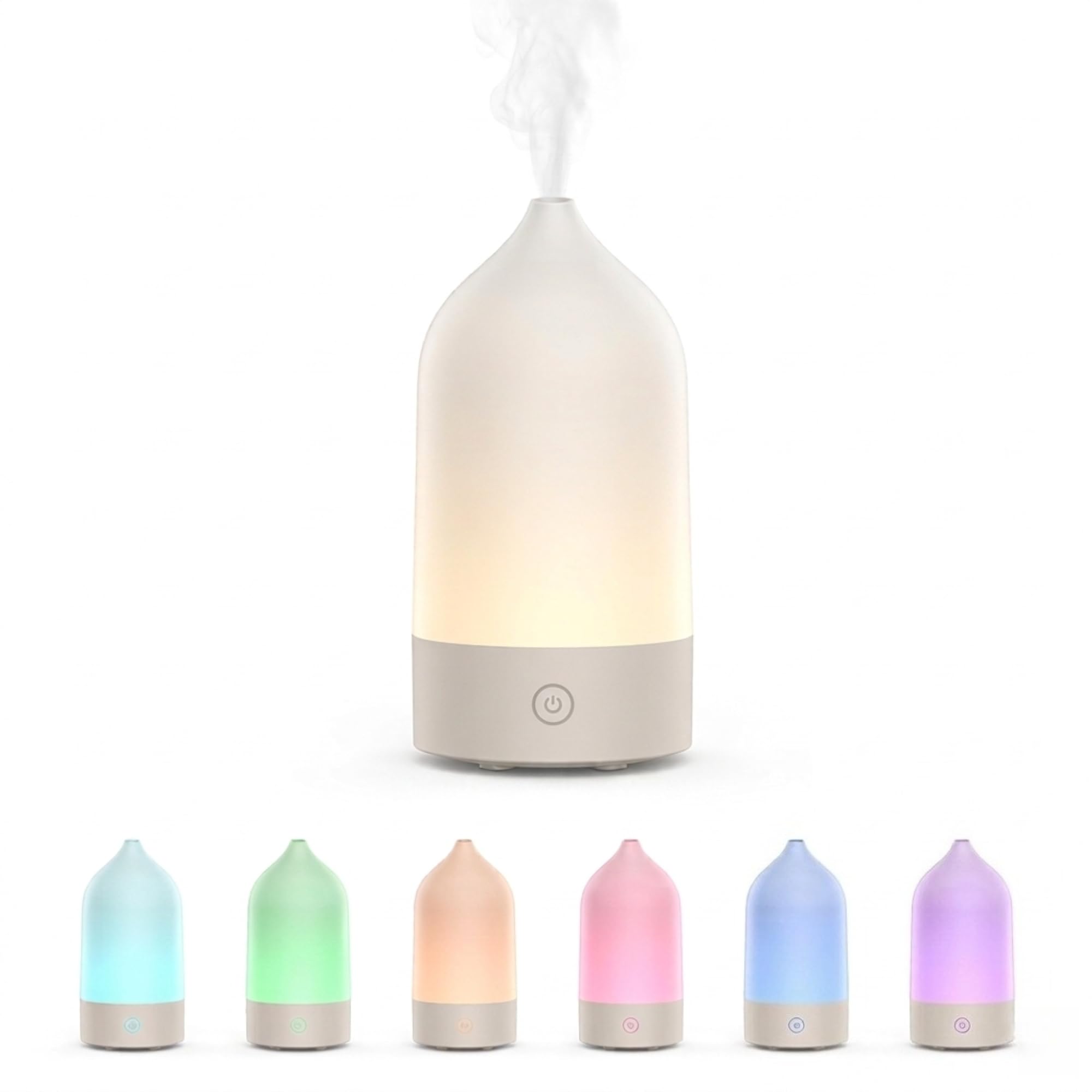 Fragrance Oil Diffuser 120ml Ultrasonic Humidifier 7-Colour LED Auto Shut-Off – White