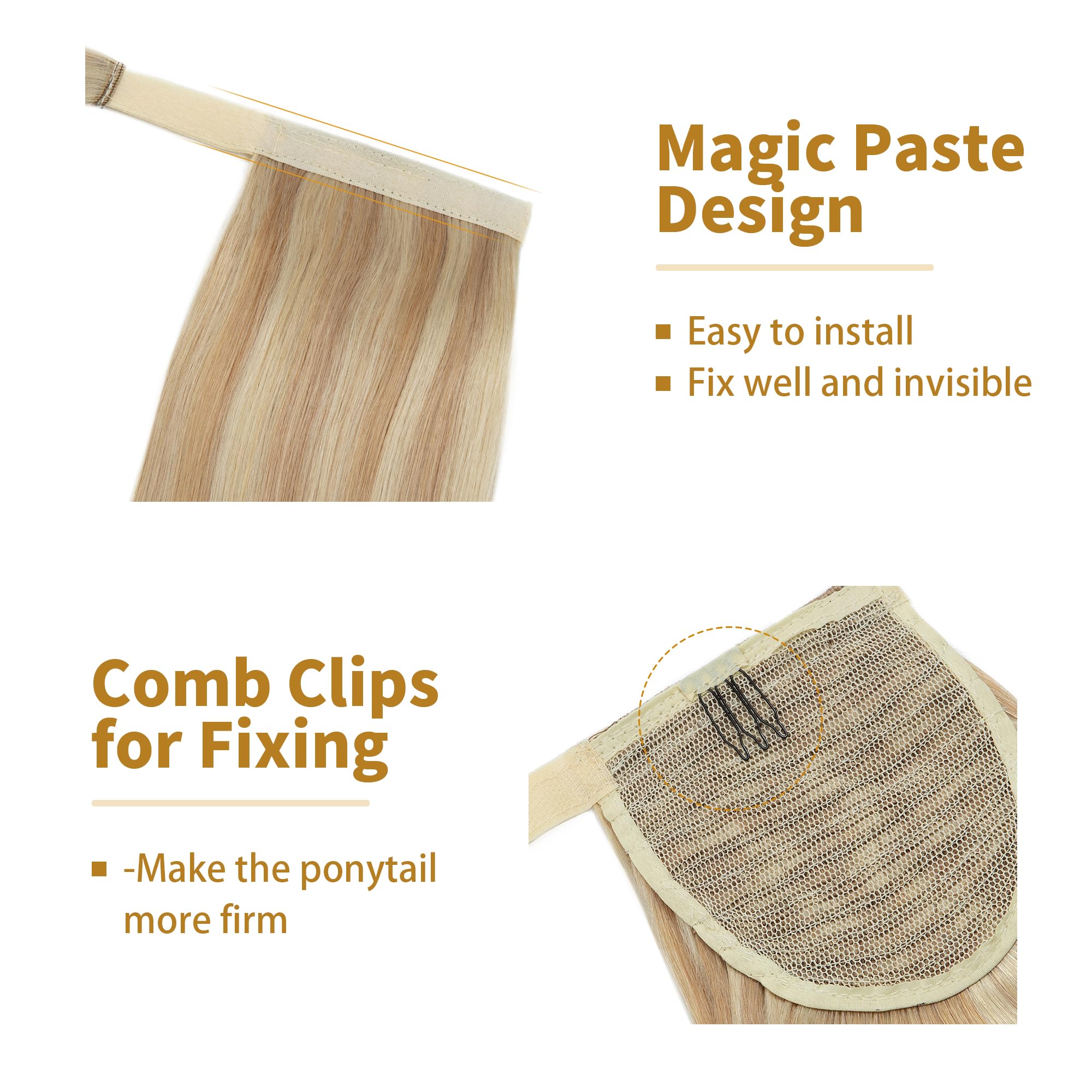 Clip-in Remy Hair Ponytail Braid Real Human Hair Extension – One Size