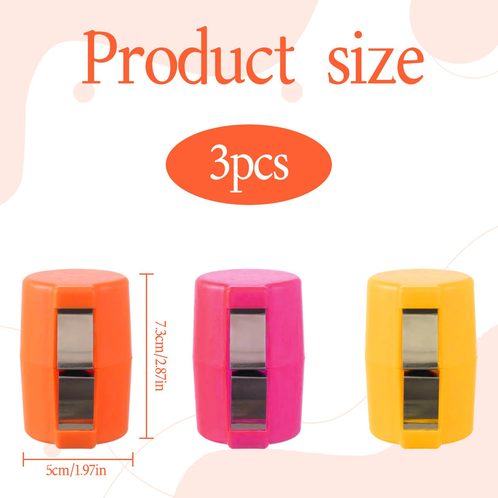 Egg Opener 3-Piece Hard-Boiled Egg Peeler & Cracker – Orange, Pink, Yellow