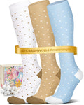 Compression Knee-High Cotton Support Socks Thrombosis – Blue L-XL (39-42)