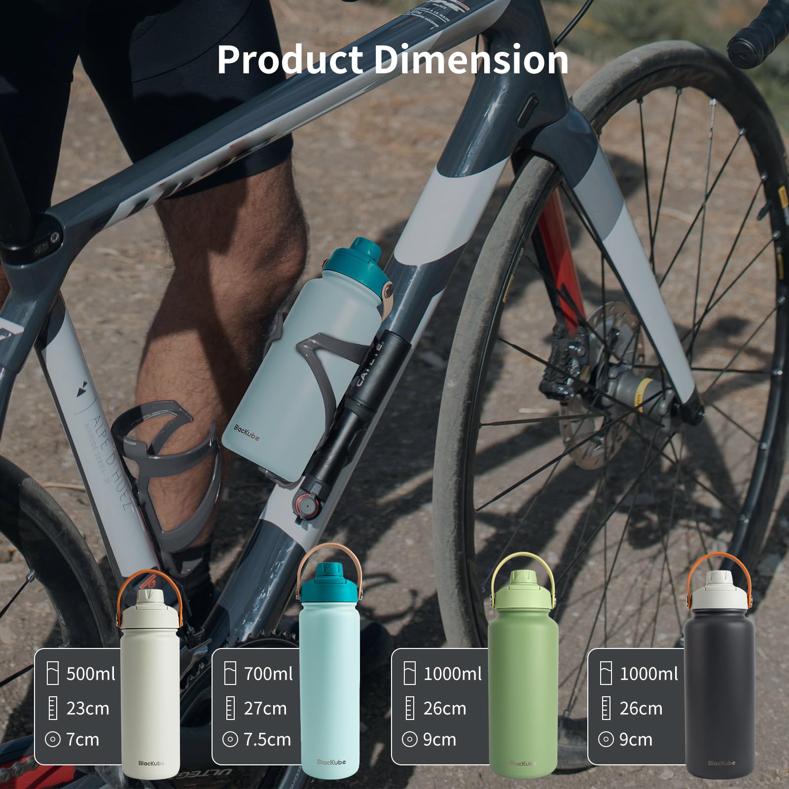 Stainless Steel Water Bottle 1000ml Insulated Leak-Proof BPA-Free – 1000ml Stainless