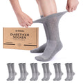 Diabetic Socks 6 Pairs Non-Elastic Cotton Terry Sole Comfort Cuff – One Size