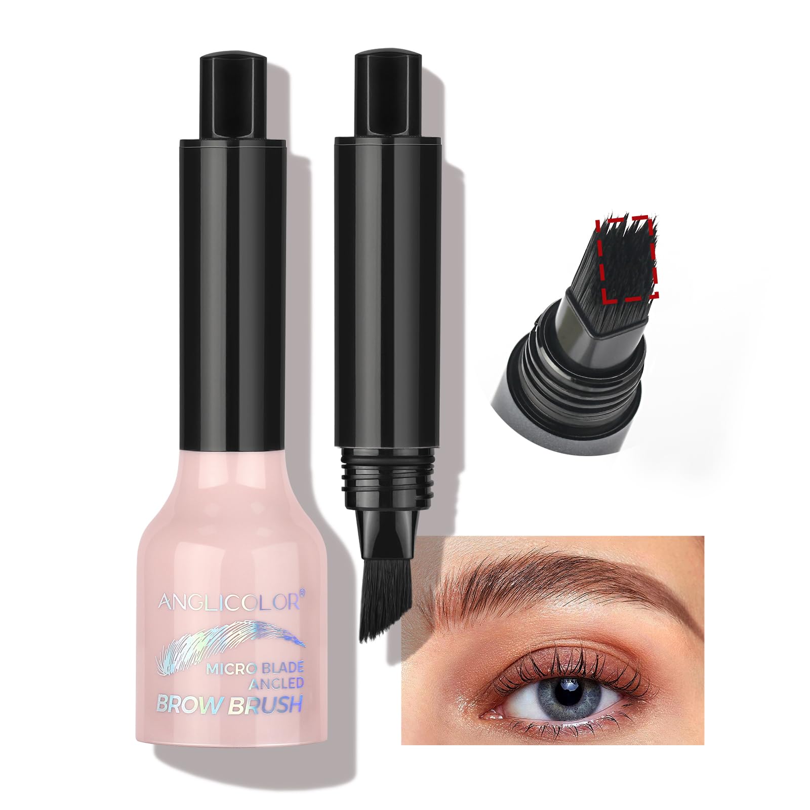 Eyebrow Pencil Microblading Hair-Stroke Long-Lasting Angled Brush – Shade 03