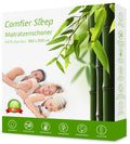 Mattress Cover 180x200 Anti-mite, Antibacterial, 100% Bamboo Mattress Cover, Mattress Protector, Super Soft, Highly Breathable Silent Waterproof Mattress Cover [180 x 200 cm]