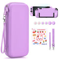 Switch 2 Carrying Case 15-in-1 with 19 Game Card Slots & J-Con Storage Protective – Purple