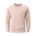Men’s Long Sleeve Cotton T-Shirt Vintage Heavyweight Casual – Pink 3XL