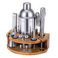 Cocktail Shaker Set, 12 Piece Stainless Steel Bar Accessories Cocktail Set, 750ML Shaker Cocktail Accessories with Stand, Ideal Cocktail Machine Bartender Set for the Home Bar (Silver)