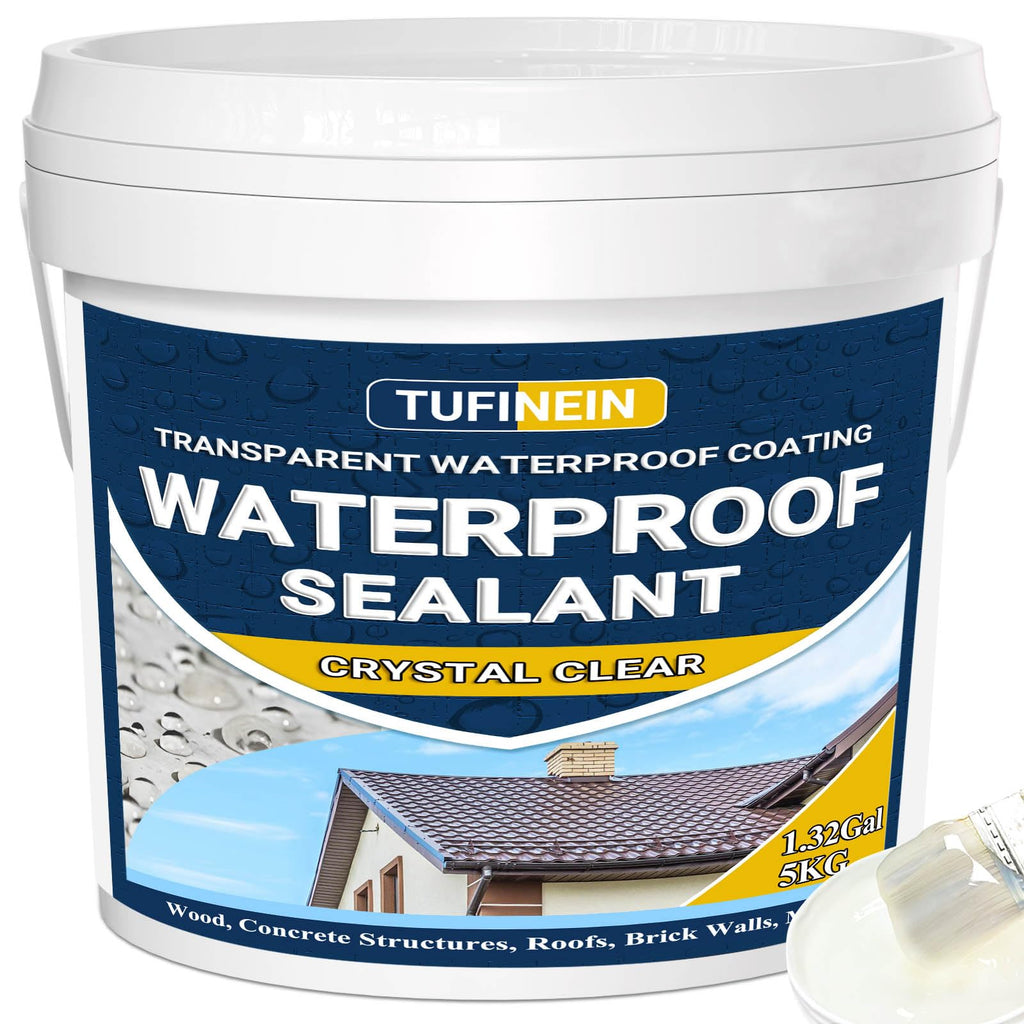 Ultimate Waterproof Coating 5KG Transparent Sealant for Interior and Exterior Use – Clear