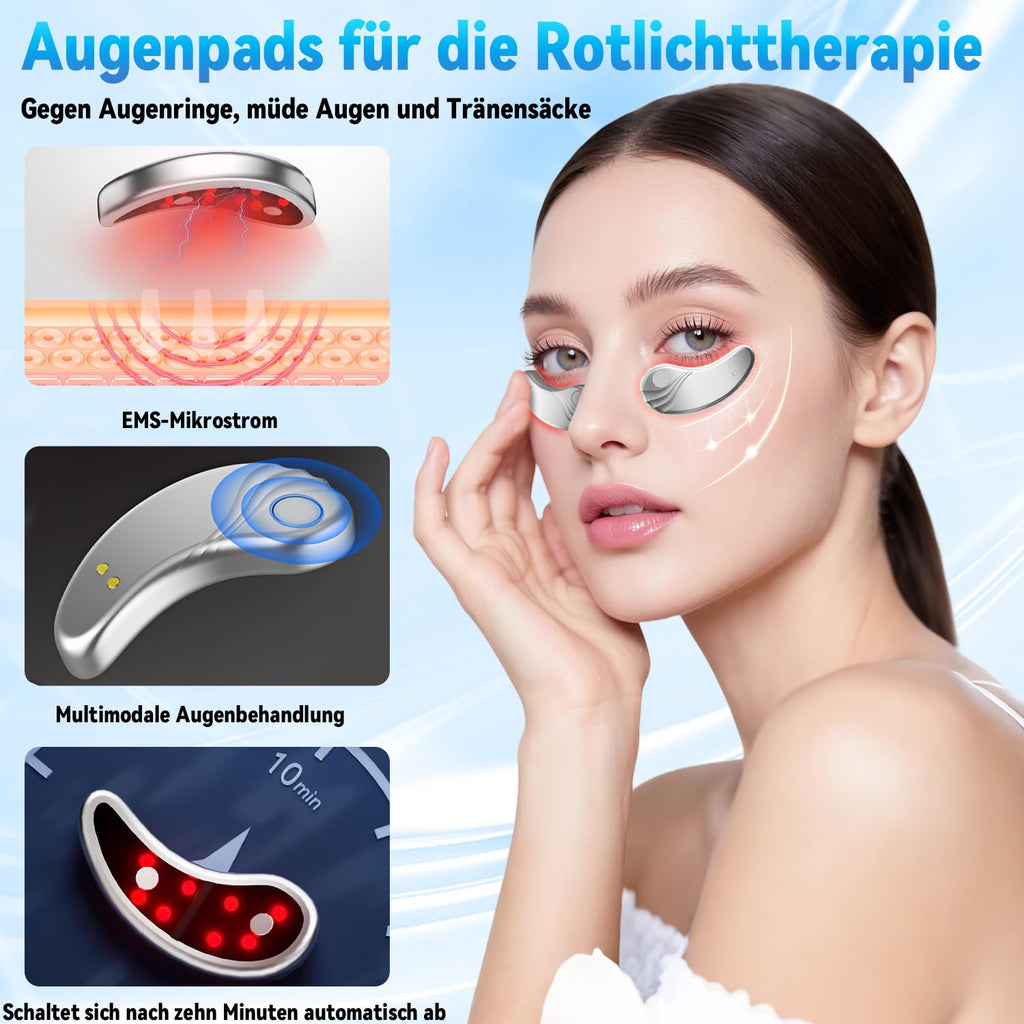 Red Light Eye Massager Heated EMS Anti-Wrinkle Rechargeable