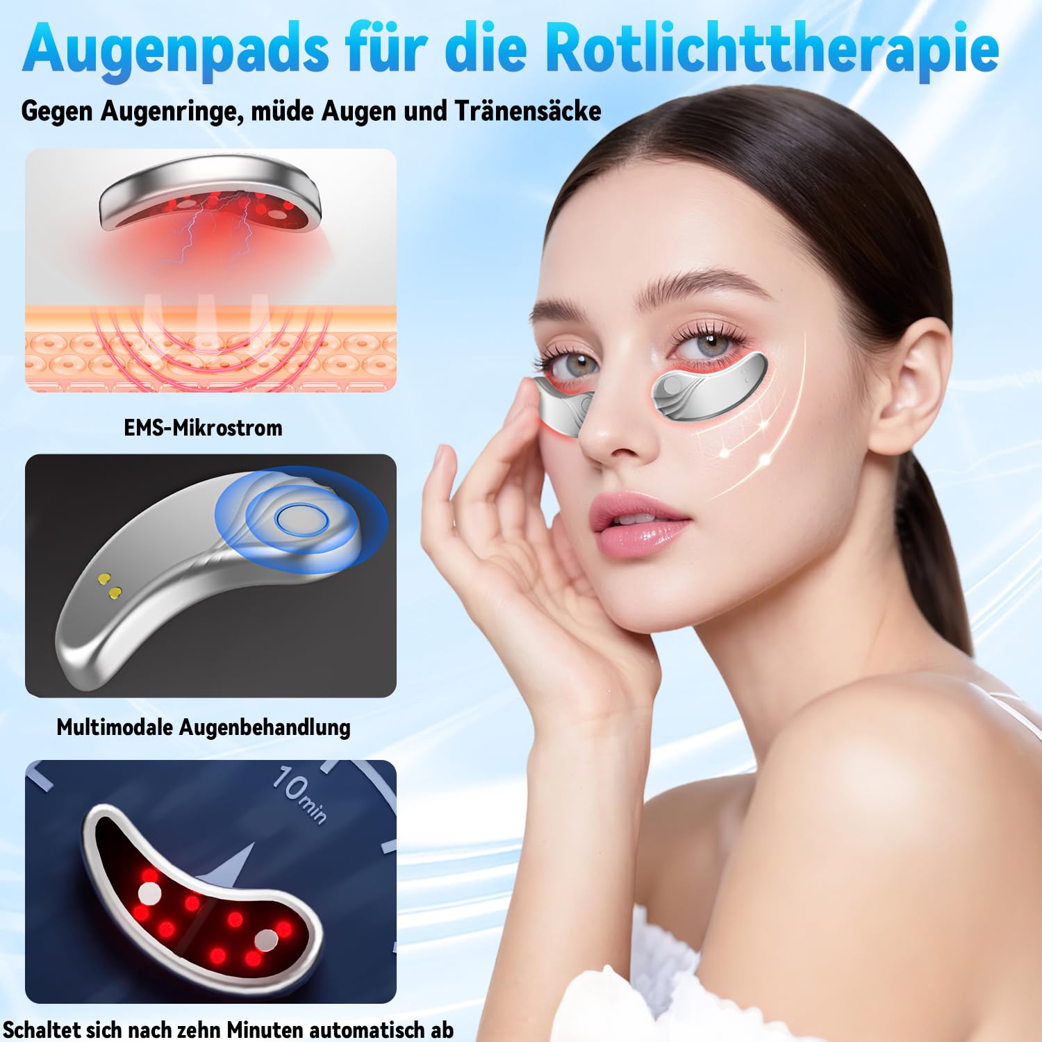 Red Light Eye Massager Heated EMS Anti-Wrinkle Rechargeable