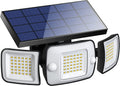 intelamp Solar Light Outdoor, 6000mAh Solar Light Outdoor with Motion Sensor, 1200lm LED Solar Projector, Outdoor Security Wall Lighting (1 Pack)