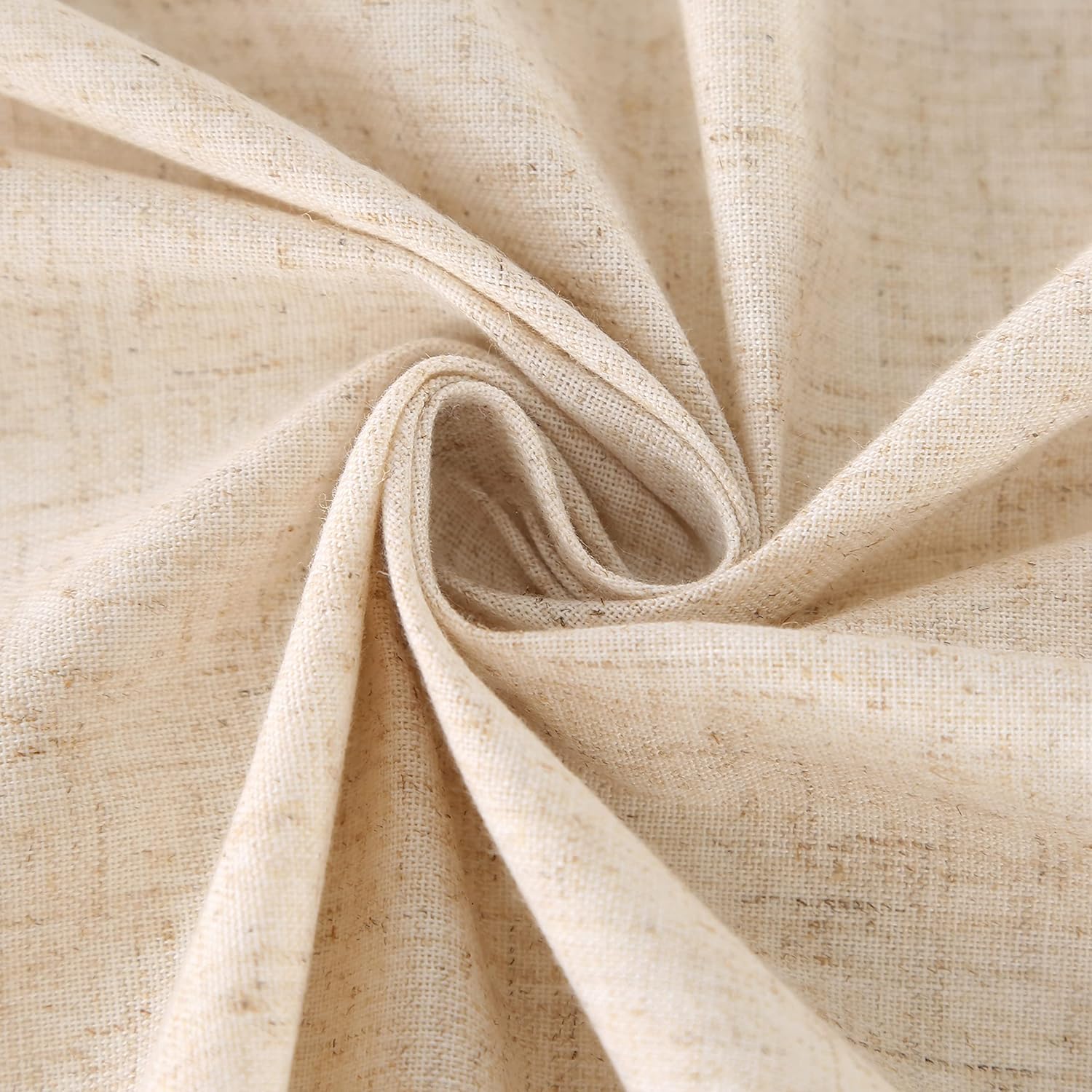 SUCHDECO Beige Tablecloth Large Linen Rectangular Tablecloth Washable Linen Tablecloth Garden Tablecloth for Birthday Party Wedding Beer Table with Tassel Table Linen, 140 x 300 cm