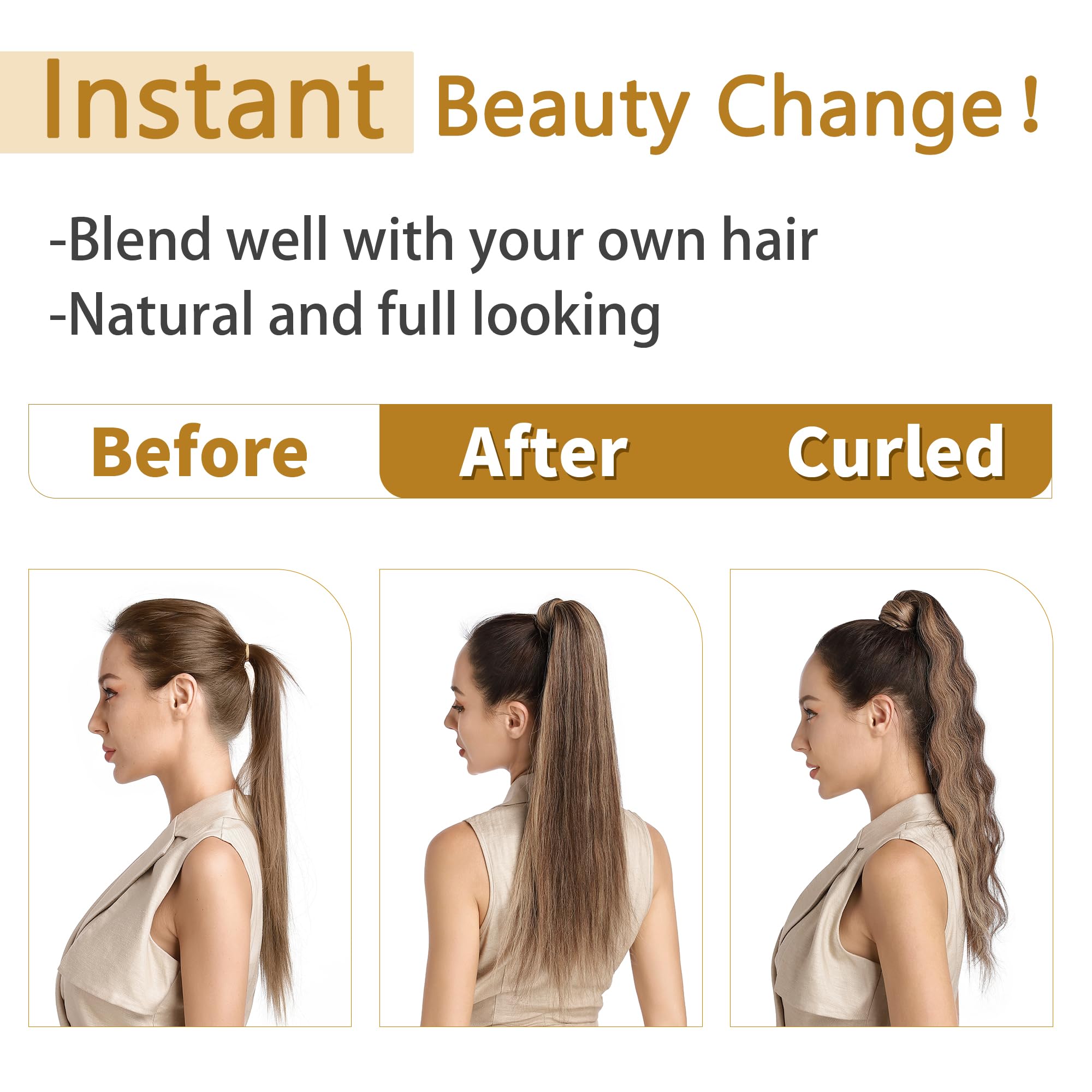 Clip-in Remy Hair Ponytail Braid Real Human Hair Extension – One Size